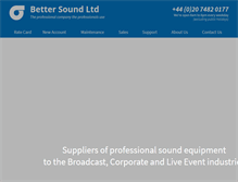 Tablet Screenshot of bettersound.co.uk